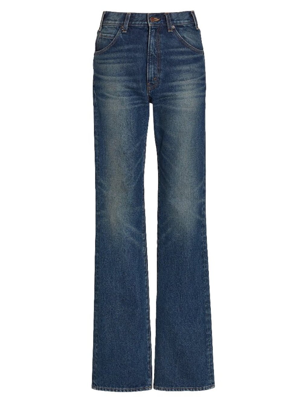 Nili Lotan Joan Japanese Denim Straight Leg Jeans in Simon Wash Size 27 Fits 26